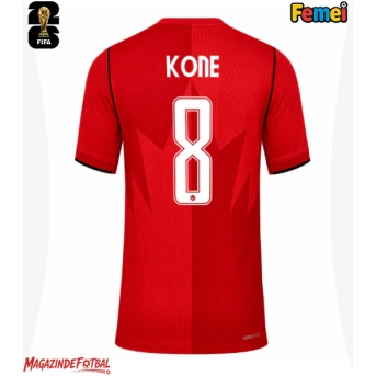 Canada Ismael Kone #8 Echipament de Fotbal Replică Mondial 2026 Femei Acasa